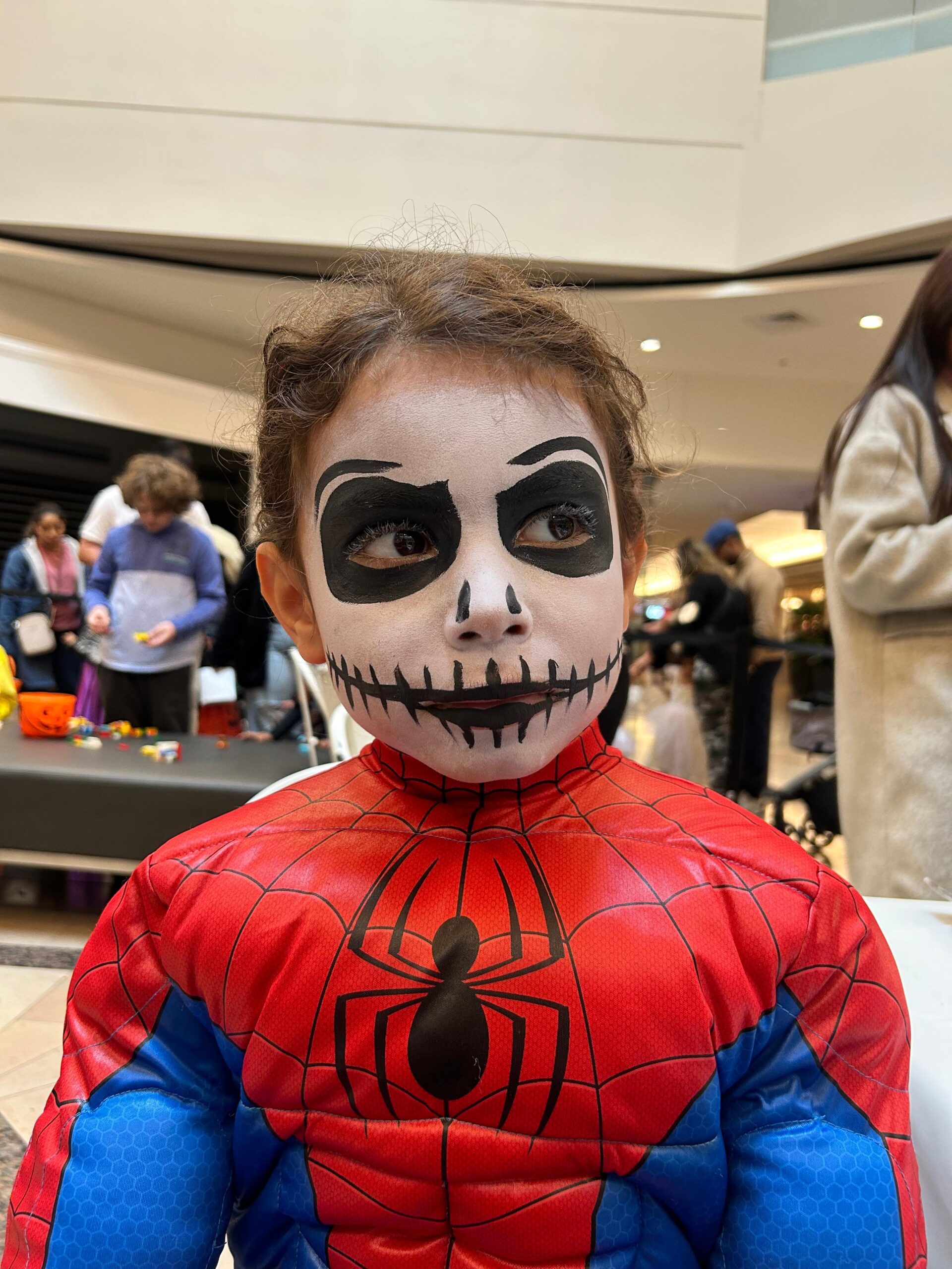 face paint spider man